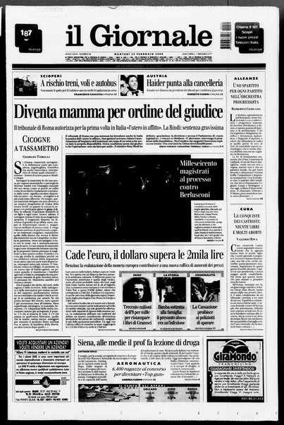 Il giornale : quotidiano del mattino